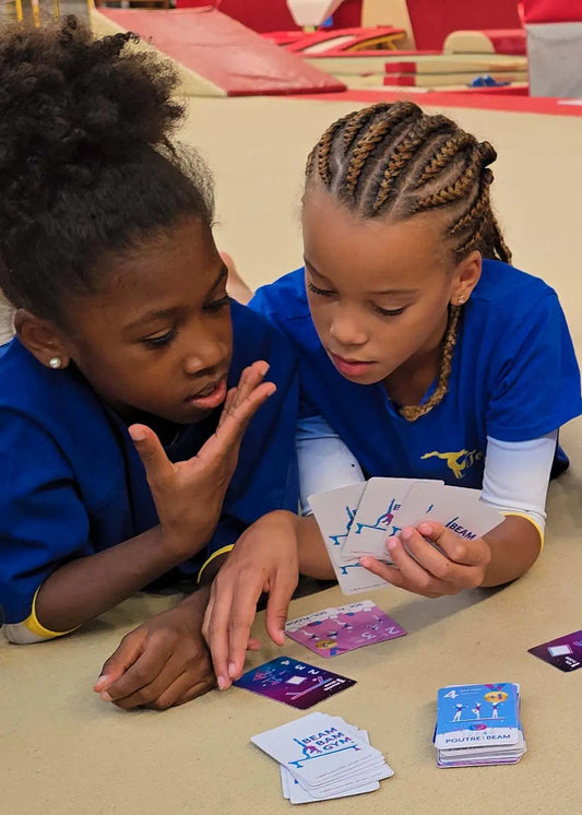Beam Bam Gym, un Jeu de cartes 100% gymnastique artistique féminine (Gym, Gymnaste, idée de cadeau pour gym, passionné de gym))